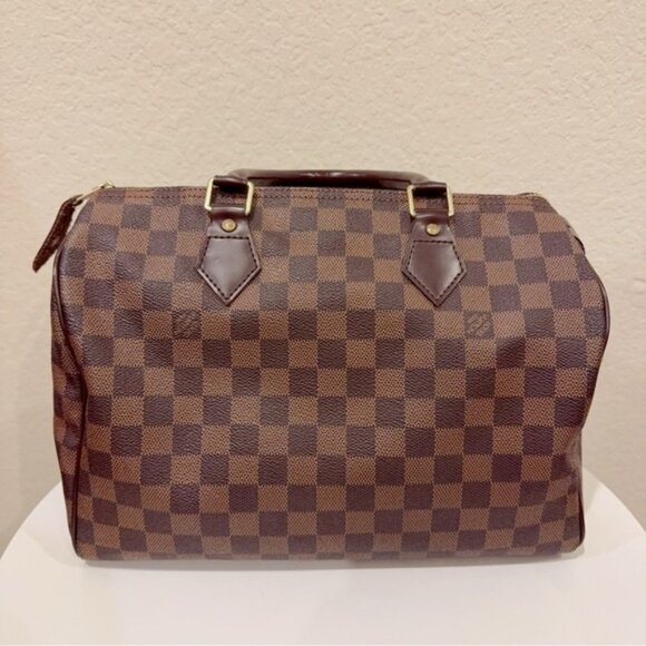 Preowned Authentic Vintage Louis Vuitton Speedy 30 Damier Ebene 2006 - Picture 5 of 16